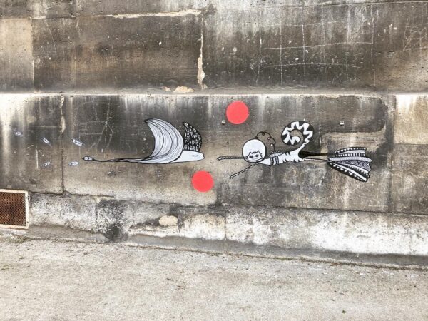 Collage poésie urbaine pour les enfants de l'hôpital Neker