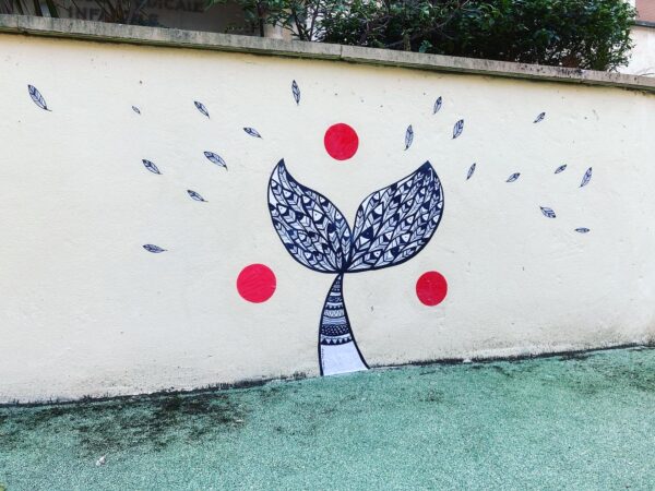 Collage poésie urbaine pour les enfants de l'hôpital Neker