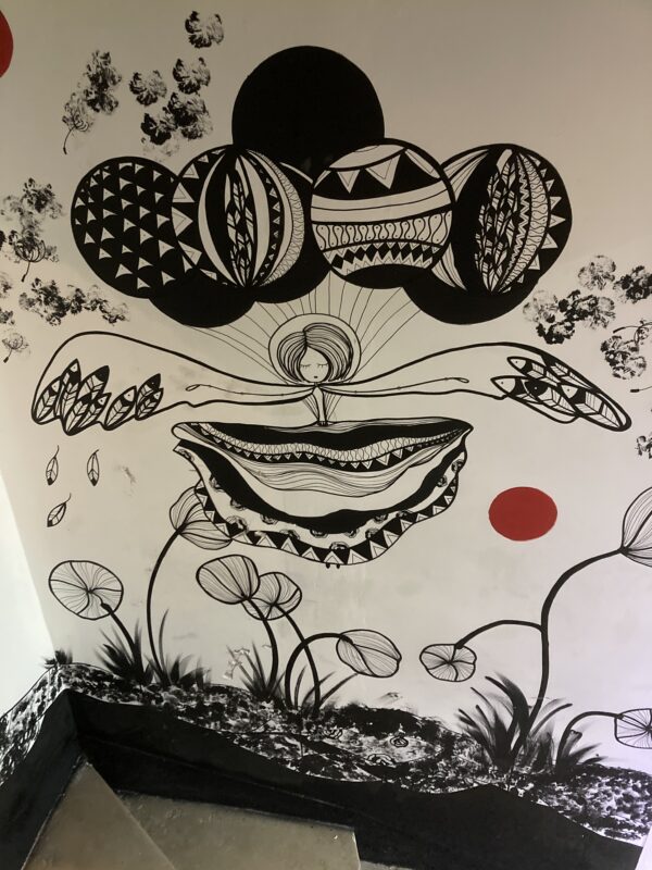 Dans la lune. Conteuse