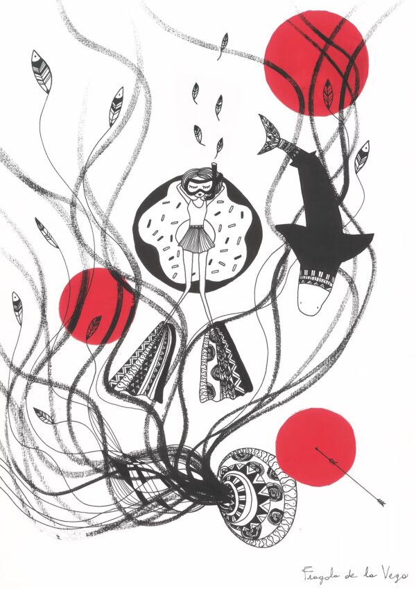 Bagel dessin original Fragola de la Vega