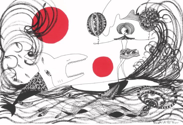 Buon appetito dessin original Fragola de la Vega