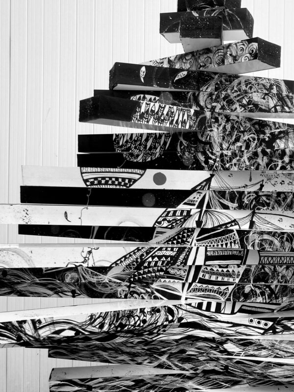 Le Bateau Ivre sculpture de Jean Paul Boyer et Fragola de la Vega