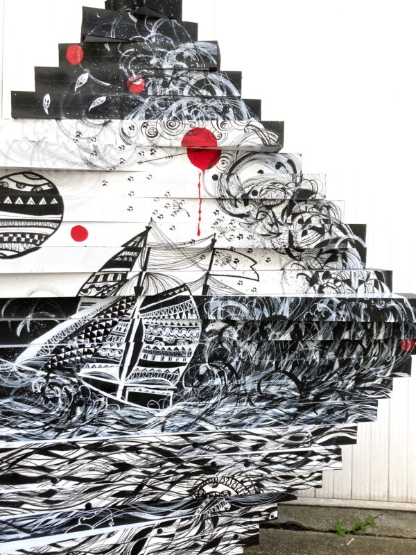 Le Bateau Ivre sculpture de Jean Paul Boyer et Fragola de la Vega