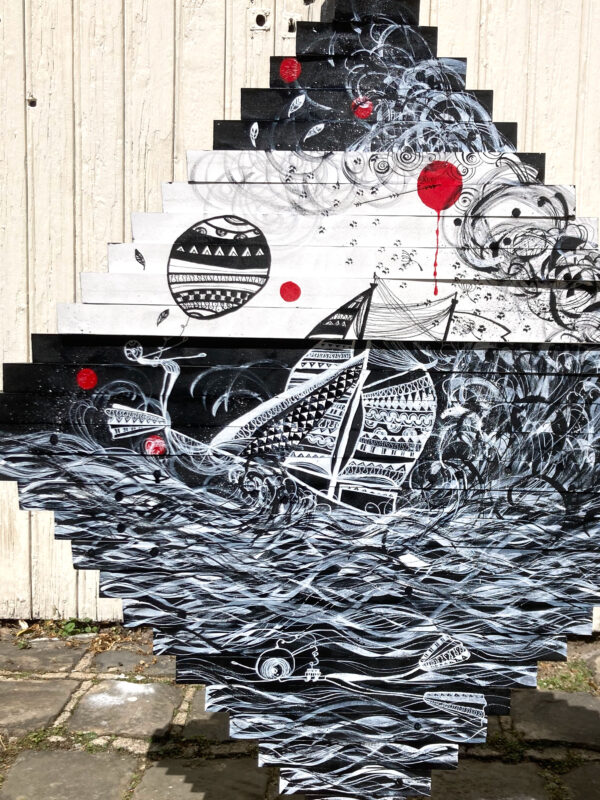 Le Bateau Ivre sculpture de Jean Paul Boyer et Fragola de la Vega