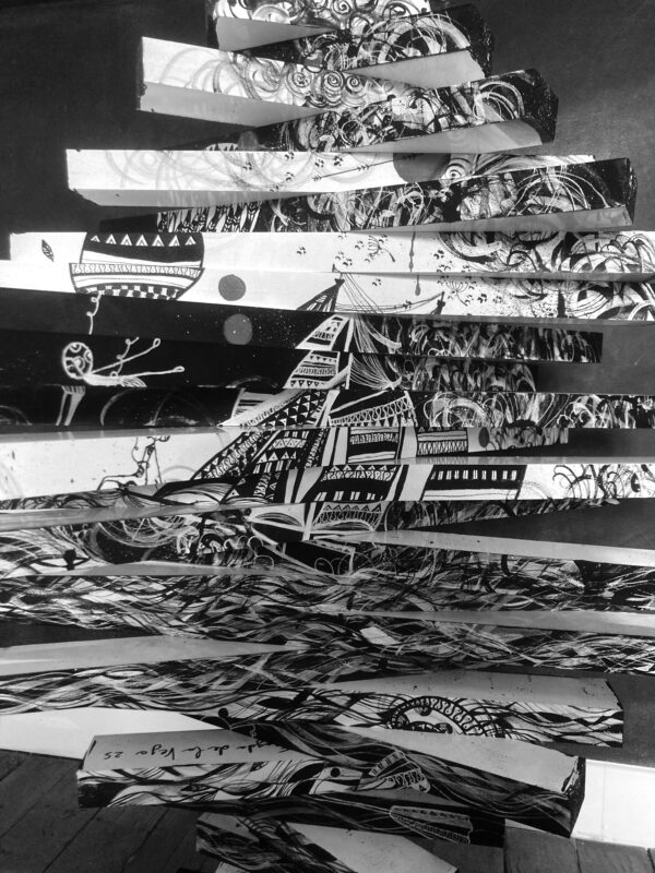 Le Bateau Ivre sculpture de Jean Paul Boyer et Fragola de la Vega