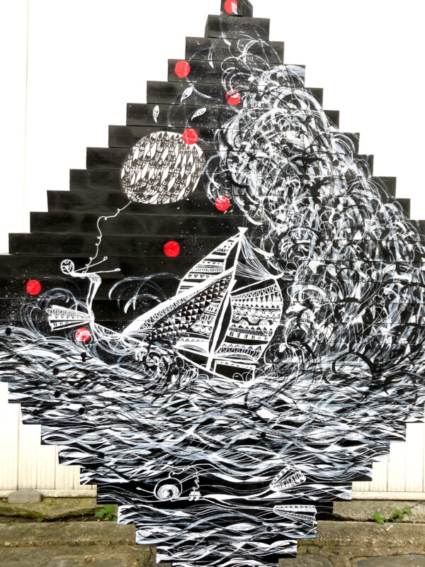 Le Bateau Ivre sculpture de Jean Paul Boyer et Fragola de la Vega