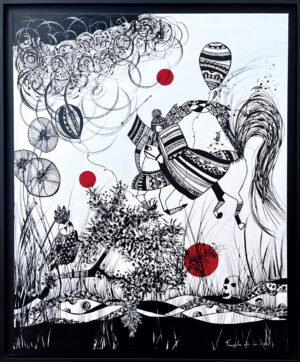 Nakano Taketo-toile 61x85 Nakano Takeko