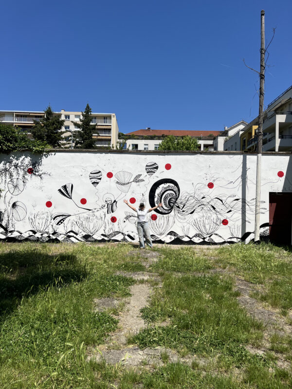 Fresque à l'APAJH de Lyon